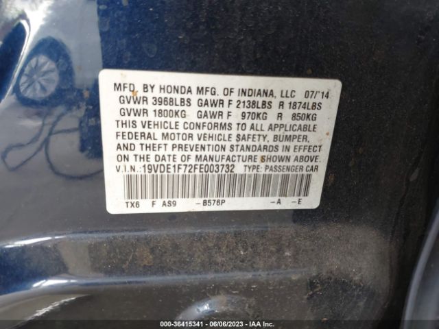 19VDE1F72FE003732 Acura Ilx 2.0l