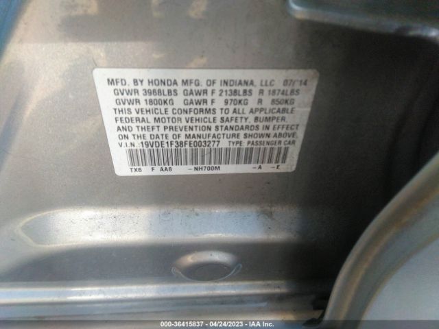 19VDE1F38FE003277 Acura ILX