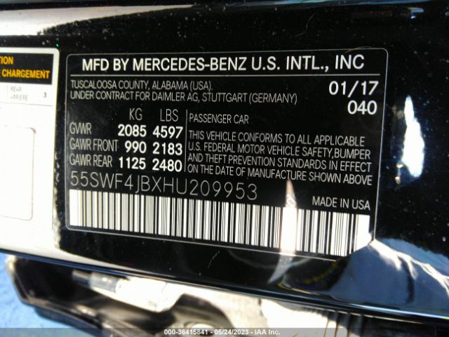 2017 MERCEDES-BENZ C 300 55SWF4JBXHU209953 Photo 8