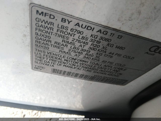 WA1LGAFEXED009896 Audi Q7 3.0t Premium Plus