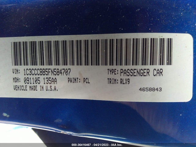 1C3CCCBB5FN584707 Chrysler 200 S