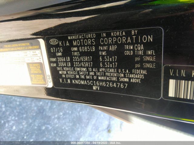 KNDMA5C16H6264767 KIA Sedona L
