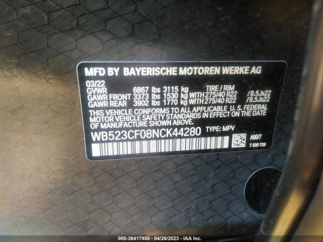 WB523CF08NCK44280 BMW Ix Xdrive50