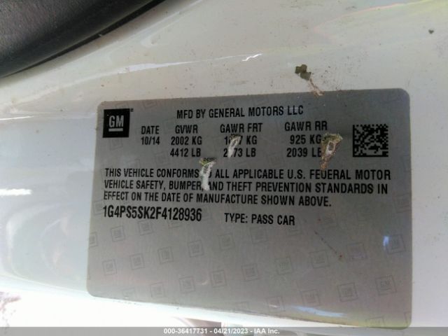1G4PS5SK2F4128936 Buick Verano Leather Group