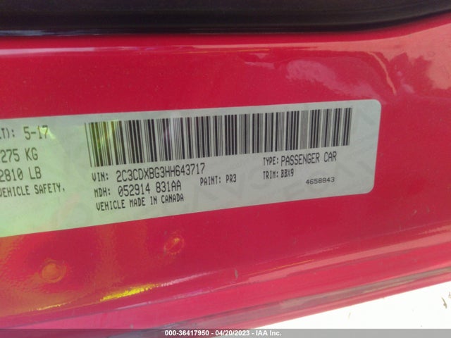 Dodge Charger Se 2017 2C3CDXBG3HH643717 Image 9