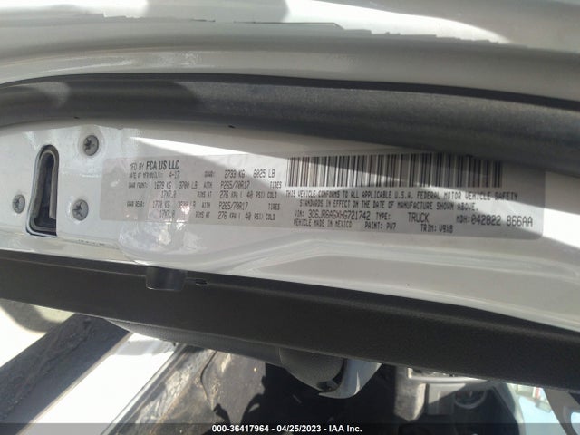 RAM 1500 Tradesman 2017 3C6JR6AGXHG721742 Image 9