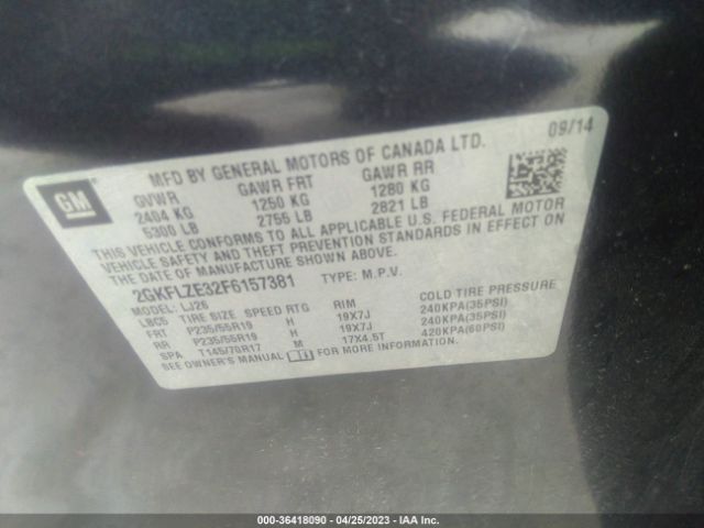 2GKFLZE32F6157381 GMC Terrain Denali