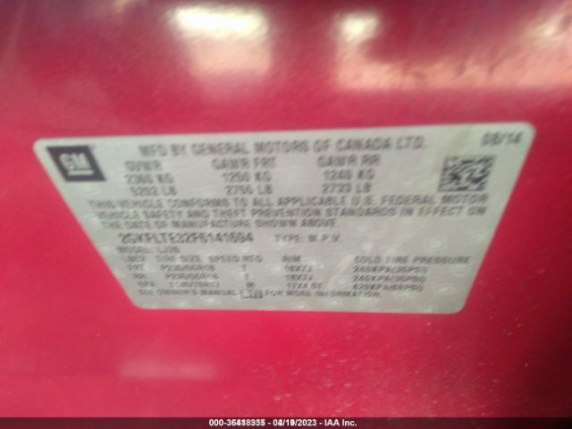 2GKFLTE32F6141694 GMC Terrain Slt