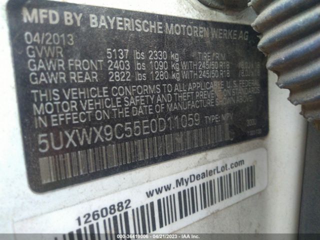 5UXWX9C55E0D11059 BMW X3 Xdrive28i