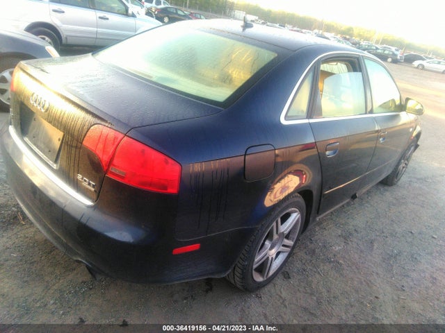 2008 AUDI A4 2.0T VIN: WAUDF78E48A048452