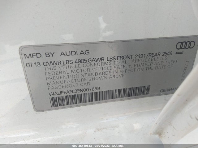 WAUFFAFL3EN007659 Audi A4 Premium Plus