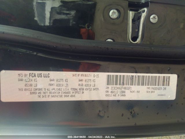 2C3CDXHG2FH863371 Dodge Charger Sxt