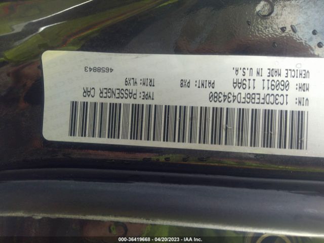1C3CDFEB6FD434380 Dodge DART GT