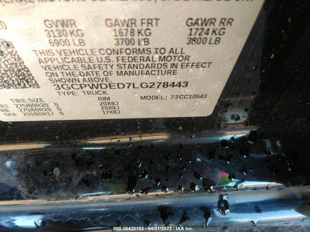 Chevrolet Silverado 1500 Rst 2020 3GCPWDED7LG278443 Image 9
