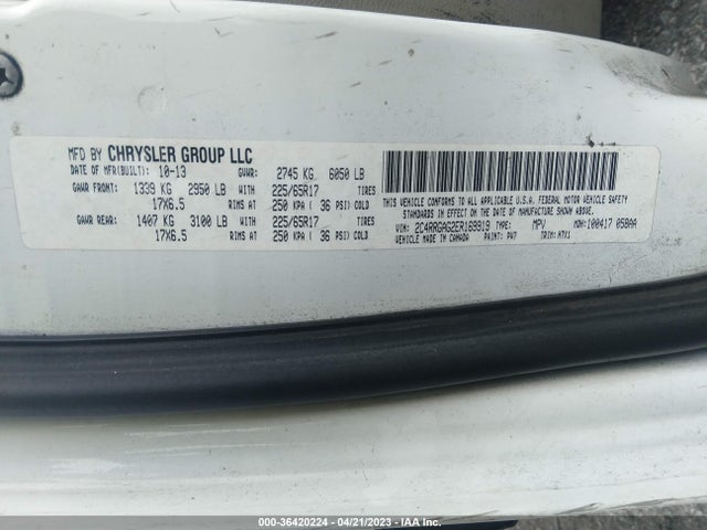 RAM Cargo Van Tradesman 2014 2C4RRGAG2ER169919 Image 9