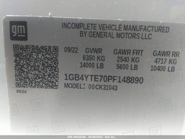 2023 Chevrolet Silverado 3500, VIN: 1GB4YTE70PF148890