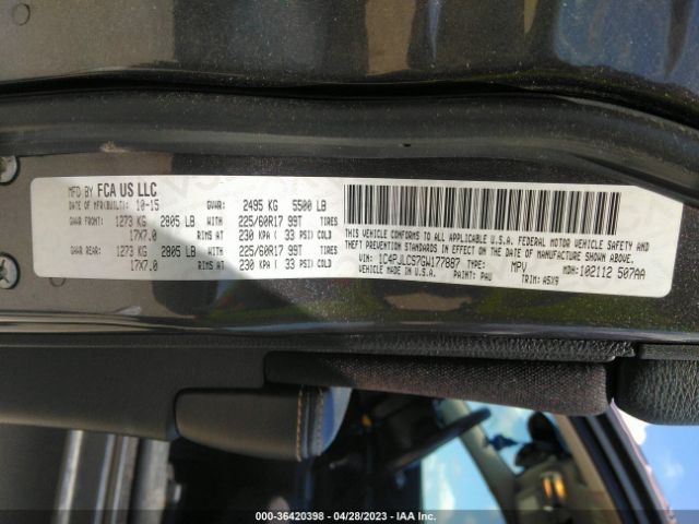 1C4PJLCS7GW177887 Jeep Cherokee Latitude
