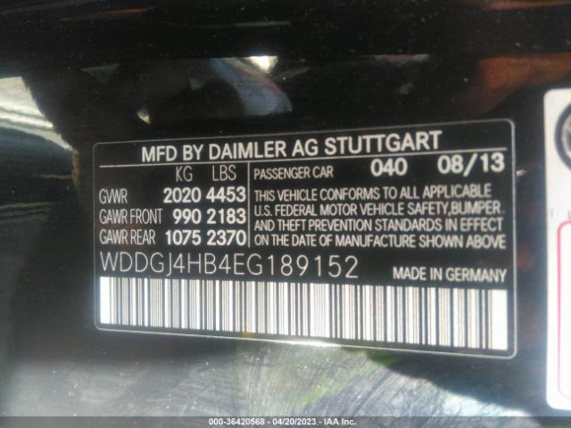WDDGJ4HB4EG189152 Mercedes-Benz C-class C 250