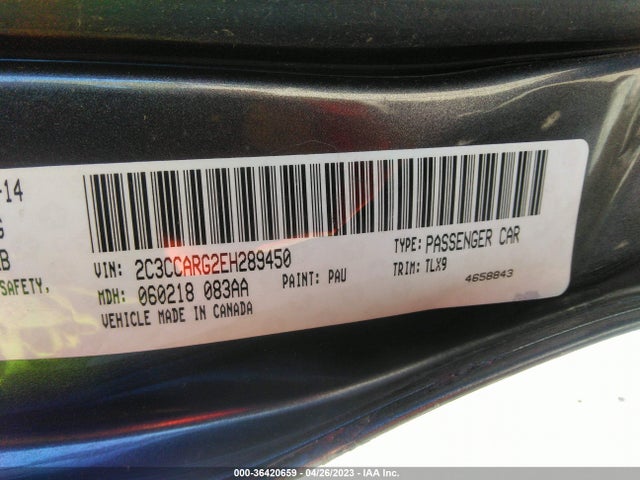 Chrysler 300 2014 2C3CCARG2EH289450 Image 9