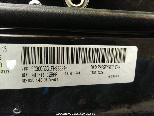 Chrysler 300 300s 2015 2C3CCAGG1FH923240 Image 10