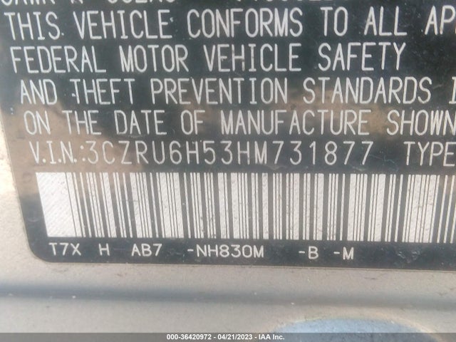 Honda HR-V EX 2017 3CZRU6H53HM731877 Image 9
