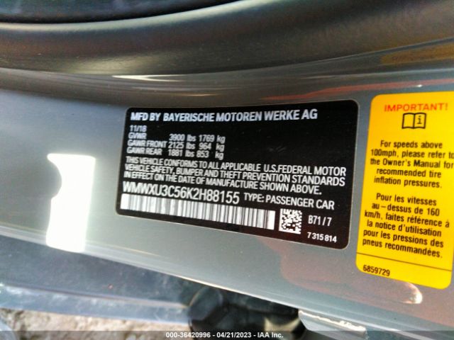 WMWXU3C56K2H88155 Mini Hardtop 4 Door Cooper S