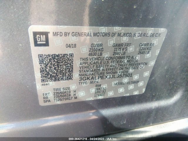 3GKALPEX3JL357501 GMC Terrain Slt