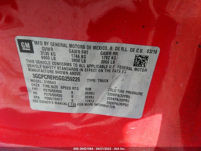 Chevrolet Silverado 1500 Lt 2016 3GCPCREH5GG259226 Image 11