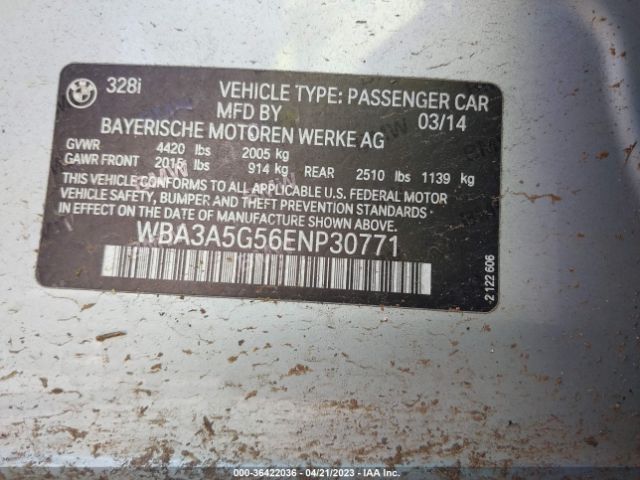 WBA3A5G56ENP30771 BMW 3 Series 328i