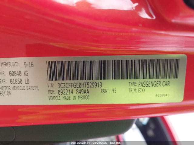 3C3CFFGE0HT529919 Fiat 500E