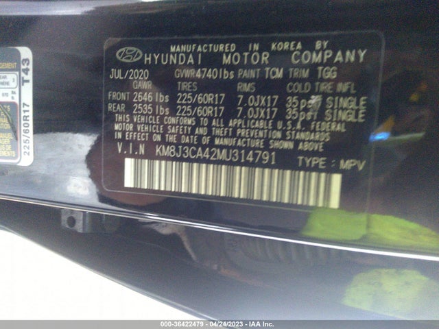 Hyundai Tucson Value 2021 KM8J3CA42MU314791 Image 9
