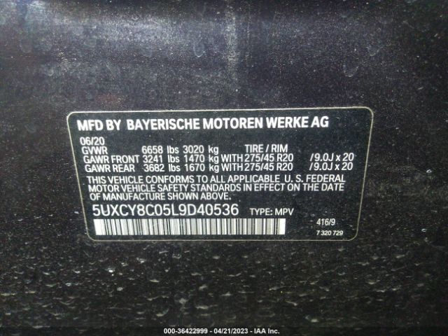 5UXCY8C05L9D40536 BMW X6 M50i