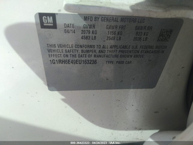 Chevrolet Volt 2014 1G1RH6E49EU163236 Image 9