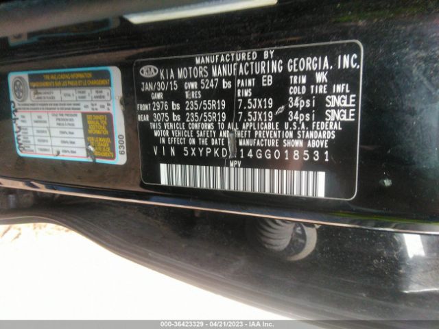 KIA Sorento Sxl 2016 5XYPKDA14GG018531 Image 10
