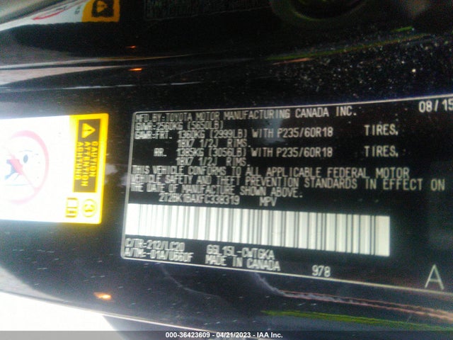 2T2BK1BAXFC338319 Lexus RX 350