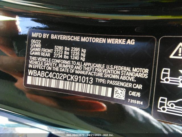 WBABC4C02PCK91013 BMW 8 Series M850i Xdrive