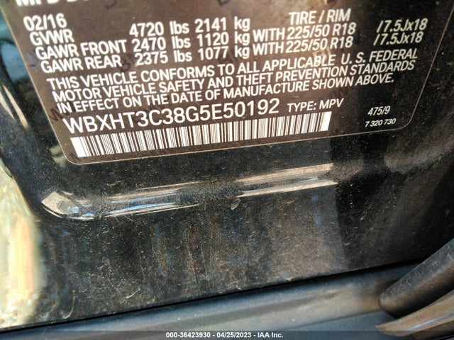 BMW X1 Xdrive28i 2016 WBXHT3C38G5E50192 Image 9