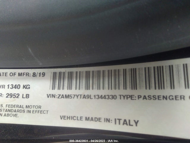 2020 Maserati Ghibli, VIN: ZAM57YTA9L1344330