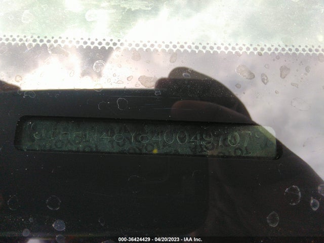 2004 LEXUS SC 430 VIN: JTHFN48Y840049707