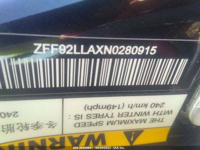 2022 Ferrari F8, VIN: ZFF92LLAXN0280915