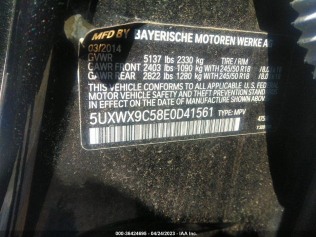 5UXWX9C58E0D41561 BMW X3 Xdrive28i