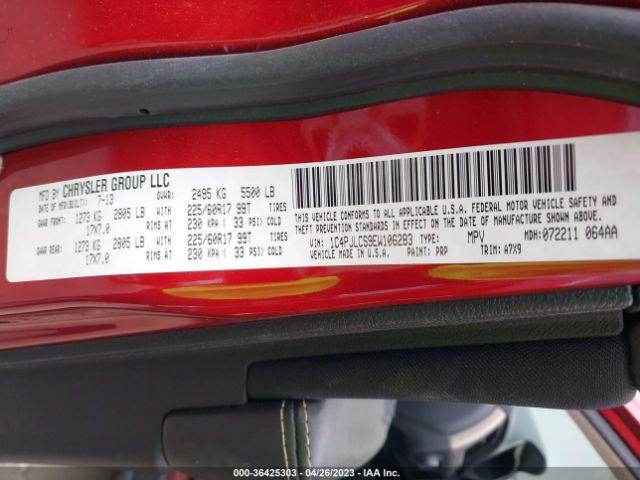 1C4PJLCS9EW106283 Jeep Cherokee Latitude