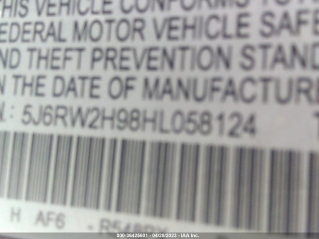 Honda Cr-v Touring 2017 5J6RW2H98HL058124 Image 9