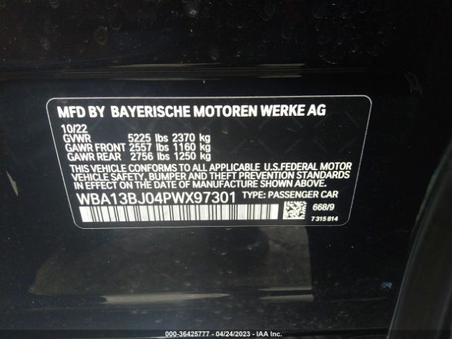 WBA13BJ04PWX97301 BMW 5 Series 530i Xdrive