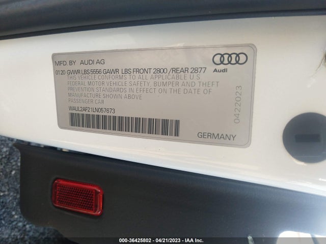 2020 Audi A6, VIN: WAUL2AF21LN057673