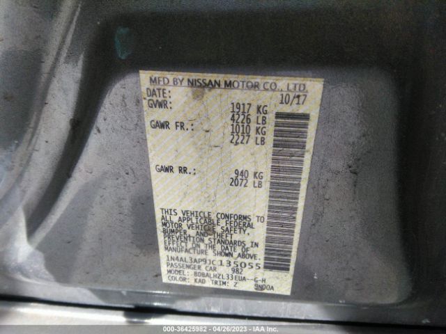 1N4AL3AP9JC135055 Nissan Altima 2.5 Sr