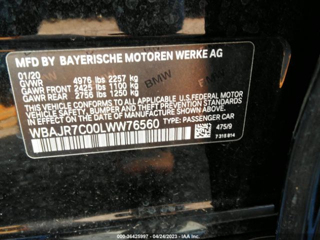 WBAJR7C00LWW76560 BMW 5 Series 530i Xdrive