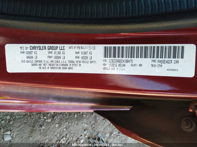 Dodge AVENGER SE 2014 1C3CDZAB2EN188475 Image 9