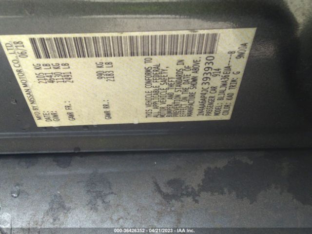 1N4AA6AP4JC393930 Nissan MAXIMA SV