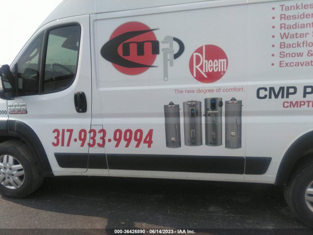 2021 RAM PROMASTER CARGO VAN VIN: 3C6LRVBG7ME530075
